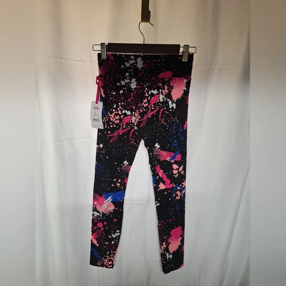 Blue and Pink Tie-Dye Kids Leggings 3- Piece Bundle 2 Are NWT